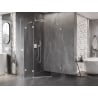 Mexen Lunar penkiakampis dušo kabina su atveriamomis durimis, kairinė, 80 x 100 cm, skaidri, balta - 831-080L-100P-20-00-L