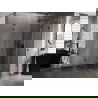 Mexen Lunar L dešinioji penkiakampė dušo kabina 80 x 100 cm, permatoma, juoda - 831L-080P-100L-70-00-P