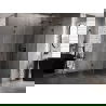 Mexen Lunar L dešinioji penkiakampė dušo kabina 80 x 100 cm, permatoma, juoda - 831L-080P-100L-70-00-P