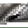 Mexen Lunar L dešinioji penkiakampė dušo kabina 80 x 100 cm, permatoma, juoda - 831L-080P-100L-70-00-P