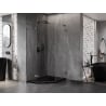 Mexen Lunar L penkiakampė dušo kabina, atverčiama, kairinė, 90 x 100 cm, skaidrus, gunmetal - 831L-090L-100P-95-00-L