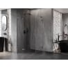 Mexen Lunar L penkiakampė dušo kabina, atverčiama, kairinė, 90 x 100 cm, skaidrus, gunmetal - 831L-090L-100P-95-00-L