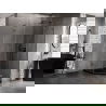 Mexen Lunar L penkiakampė dešinė dušo kabina 80 x 90 cm, permatoma, ginklų metalas - 831L-080P-090L-95-00-P