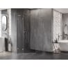 Mexen Lunar L penkiakampė dušo kabina atidaroma kairė 80 x 100 cm, skaidri, šlifuotas nikelis - 831L-080L-100P-97-00-L