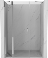 Mexen Mist atveriamos dušo durys 130 cm, skaidrios, chromuotos - 8A4-130-001-01-00