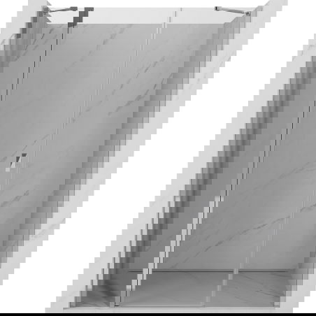 Mexen Mist dušo durys, varstomos, 150 cm, skaidrios, chromas - 8A4-150-001-01-00