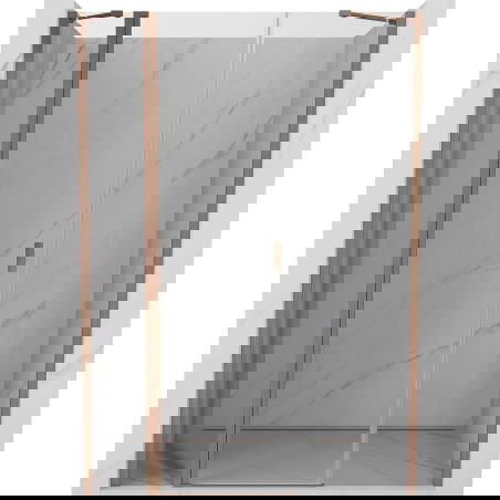 Mexen Mist varstomos dušo durys 150 cm, skaidrios, šepečiuota varis - 8A4-150-001-65-00