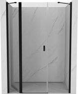 Mexen Mist varstomos dušo durys 155 cm, skaidrios, juodos - 8A4-155-001-70-00