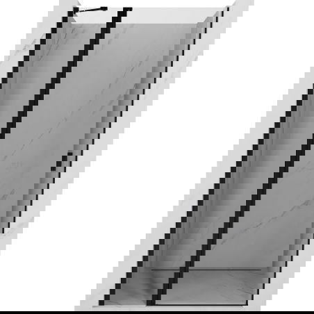 Mexen Mist sulankstomos dušo durys 85 cm, skaidrios, juodos - 8A4-085-000-70-00