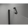 Mexen Mist atveriamos dušo durys kairinės 70 cm, juodas tinklelis, juoda - 8A4-070-000-70-77-L