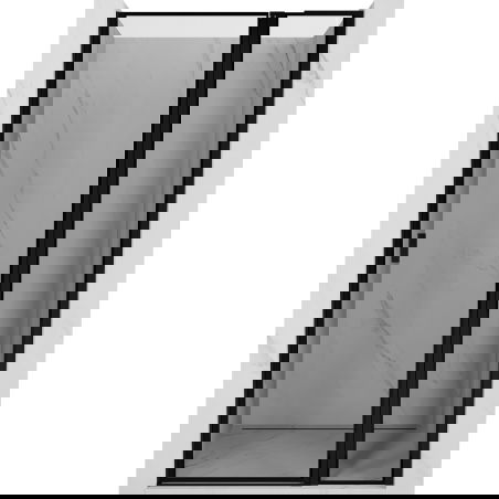 Mexen Mist L varstomos dušo durys dešinės 105 cm, juodas rėmas, juoda - 8A4L-105-000-70-70-P