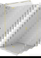 Mexen Mist-H T Atveriama kairinė dušo kabina 100 x 110 cm, skaidri, auksinė - 8A5T-100-110-50-00-L