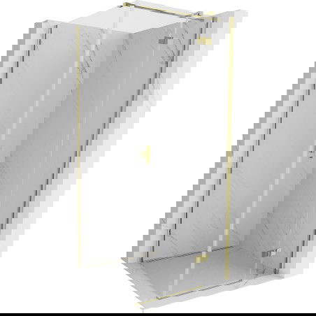 Mexen Mist-H T stačiakampė dušo kabina dešinė 80 x 80 cm, skaidri, auksinė - 8A5T-080-080-50-00-P