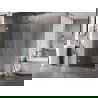 Mexen Lunar-B L kairioji dušo kabina 95 x 80 cm, skaidri, chromas - 832L-095-080-01-00-L
