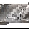 Mexen Lunar-B L kairioji dušo kabina 95 x 80 cm, skaidri, chromas - 832L-095-080-01-00-L