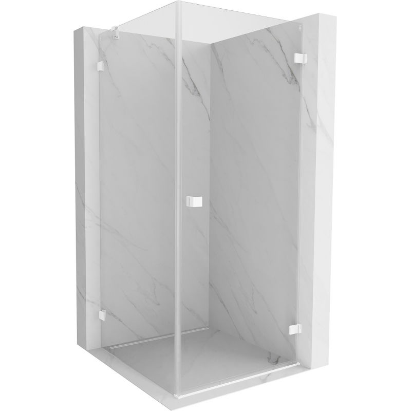 Mexen Lunar-B durų kabina dešinėn pastatoma 70 x 70 cm, skaidri, balta - 832-070-070-20-00-P