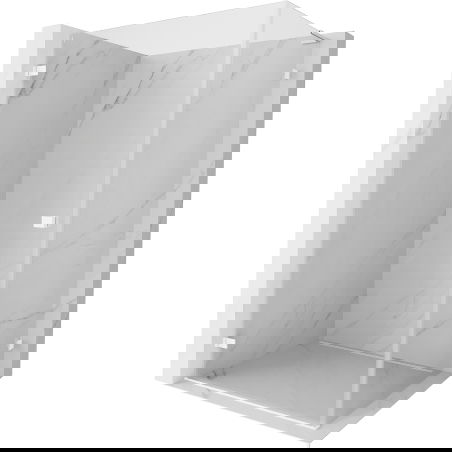 Mexen Lunar-B L dešinės pusės dušo kabina 90 x 70 cm, skaidri, balta - 832L-090-070-20-00-L