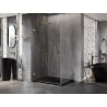 Mexen Lunar-B dušo kabina atidaroma kairė 75 x 70 cm, skaidri, auksinė - 832-075-070-50-00-L