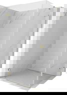 Mexen Lunar-B dušo kabina, atveriama kairė 75 x 70 cm, skaidri, auksinė - 832-075-070-50-00-L