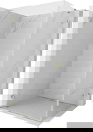 Mexen Lunar-B varčia dušo kabina kairė 85 x 80 cm, permatoma, auksinė - 832-085-080-50-00-L