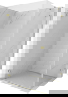 Mexen Lunar-B atveriama dušo kabina kairinė 100 x 90 cm, skaidri, auksinė - 832-100-090-50-00-L