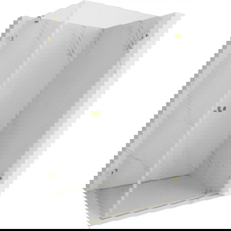 Mexen Lunar-B dešinė dušo kabina 85 x 70 cm, permatoma, auksinė - 832-085-070-50-00-P