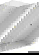 Mexen Lunar-B dušo kabina, atidaroma į dešinę, 85 x 80 cm, permatoma, auksinė - 832-085-080-50-00-P