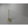 Mexen Lunar-B dešiniųjų atveriamų durų dušo kabina 85 x 80 cm, skaidri, auksinė - 832-085-080-50-00-P