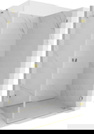 Mexen Lunar-B dešinysis atidaromas dušo kabinas 100 x 80 cm, permatomas, auksinis - 832-100-080-50-00-P