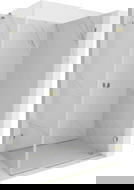 Mexen Lunar-B dušo kabina su dešinės pusės atidaromomis durimis 100 x 90 cm, permatoma, auksinė - 832-100-090-50-00-P