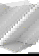 Mexen Lunar-B L dušo kabina, atveriama kairinė 95 x 80 cm, permatoma, auksinė - 832L-095-080-50-00-L