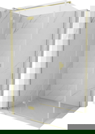 Mexen Mist-H T kairioji atveriama dušo kabina 80 x 100 cm, skaidri, auksinės šlifuotos - 8A5T-080-100-55-00-L