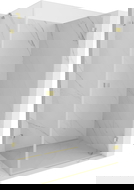 Mexen Lunar-B dušo kabina atveriama dešinė 90 x 80 cm, skaidri, šlifuotas auksas - 832-090-080-55-00-P