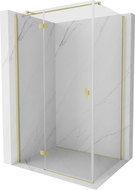 Mexen Mist-H T dušai kabina su atveriamomis durimis, kairė 80 x 110 cm, skaidrus, šlifuotas auksu - 8A5T-080-110-55-00-L