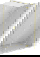 Mexen Mist-H T dešimtinės dušo kabina dešinė atveriama 90 x 70 cm, skaidrus, auksinė valyta - 8A5T-090-070-55-00-P