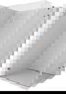 Mexen Lunar-B dušo kabina atveriama kairė 100 x 90 cm, permatoma, rožinis auksas - 832-100-090-60-00-L