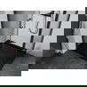 Mexen Apia stumdomos dušo kabina 130 x 90 cm, permatoma, juoda + Flat padėklas, juodas - 840-130-090-70-00-4070B