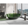 Mexen Glass vandensskaidri laisvai stovinti vonia 170 x 85 cm, miško, chromo kamštis - 58061708502