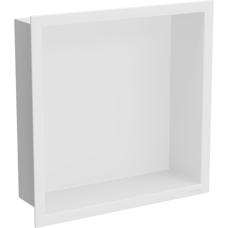 Mexen X-Wall-R įleidžiama lentyna su flanšu 30 x 30 cm, balta - 1920303010