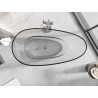 Mexen Glass skaidri laisvai pastatoma vonia 170 x 85 cm, skaidri, chromuotas kamštis - 58061708508
