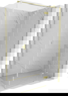 Mexen Mist-H T dešinysis atidaromas dušo kabina 120 x 90 cm, skaidri, švelniai šepečiuota aukso spalva - 8A5T-120-090-55-00-P