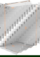 Mexen Mist-H T dušo kabina, atveriama kairė, 70 x 90 cm, permatoma, šlifuotas varis - 8A5T-070-090-65-00-L