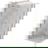 Mexen Mist H T dušo kabina, vienos durys kairės 85 x 85 cm, permatomos, šlifuotas varis - 8A5T-085-085-65-00-L