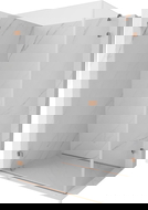 Mexen Lunar-B atveriama dušo kabina, kairė 85 x 70 cm, skaidri, šepečiu valyta varis - 832-085-070-65-00-L