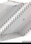 Mexen Mist-H T dešinys dušo kabina 90 x 70 cm, skaidrus, šepečiu valyta varis - 8A5T-090-070-65-00-P