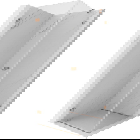 Mexen Lunar-B atveriamas dušo kabinas kairysis 90 x 90 cm, skaidrus, šešiakampis varis - 832-090-090-65-00-L