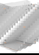 Mexen Lunar-B dušo kabina atveriama kairė 100 x 90 cm, permatoma, šlifuotas varis - 832-100-090-65-00-L