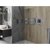 Mexen X-Wall-R įdėklų lentyna su apvadu ir lentyna 30 x 30 cm, inox - 1910303010S