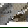 Mexen X-Wall-R įleidžiama lentyna su apsiuvimu ir lentynėle 30 x 30 cm, inox - 1910303010S