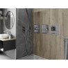 Mexen X-Wall-R nišinė lentynėlė su apykakle ir lentyna 30 x 30 cm, inox - 1910303010S